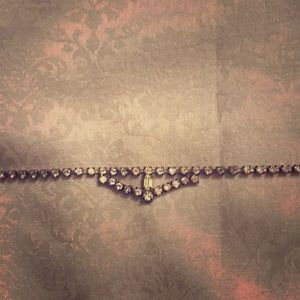 Rhinestone antique necklace